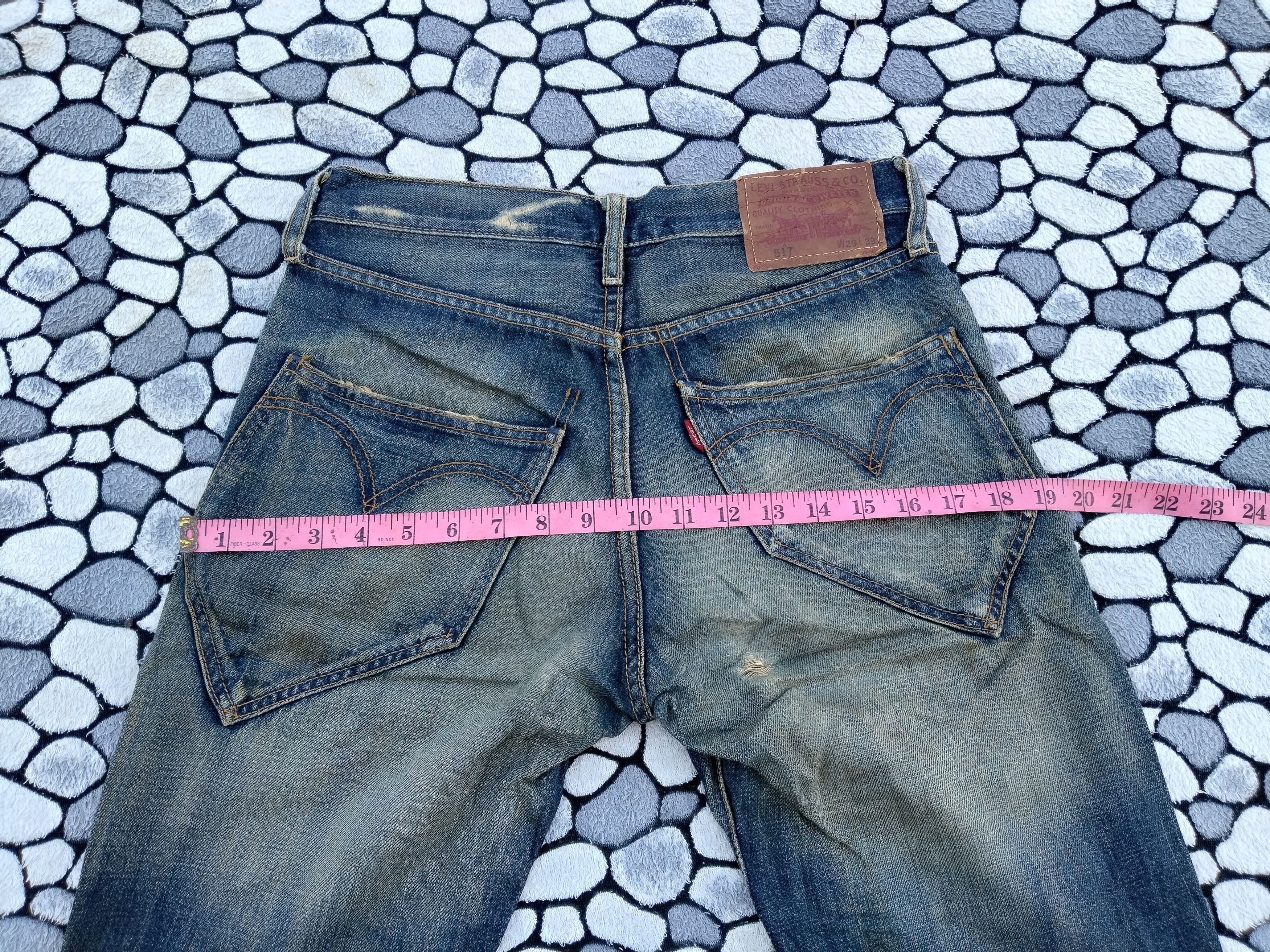 Levi's DLL 517 levi's Vintage Blue faded Denim jeans Pants #c192 Size US 29 - 13 Thumbnail