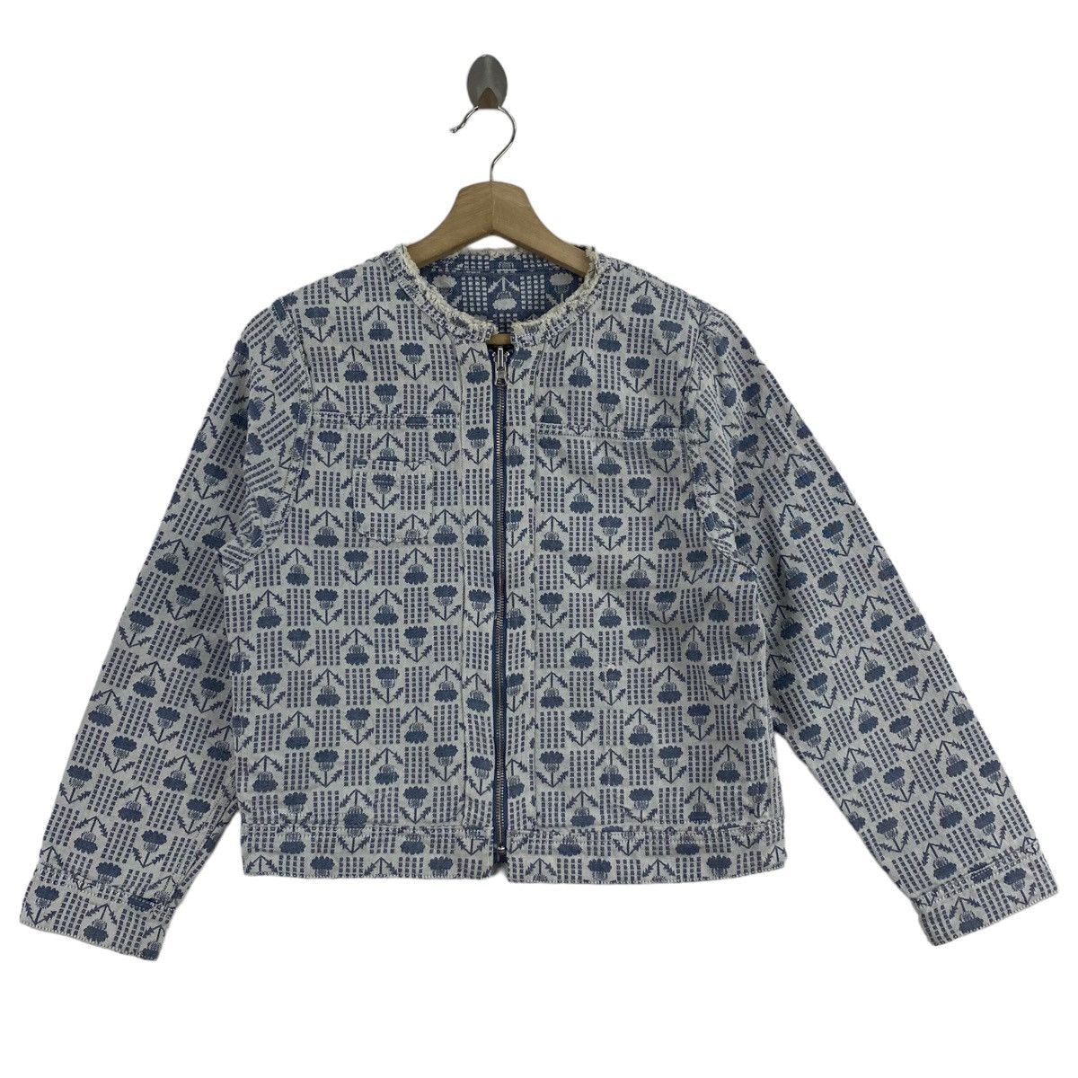 Japanese Brand JAPANESE BRAND Overprint Design Full Zipper Light Jacket Size US S / EU 44-46 / 1 - 1 Thumbnail