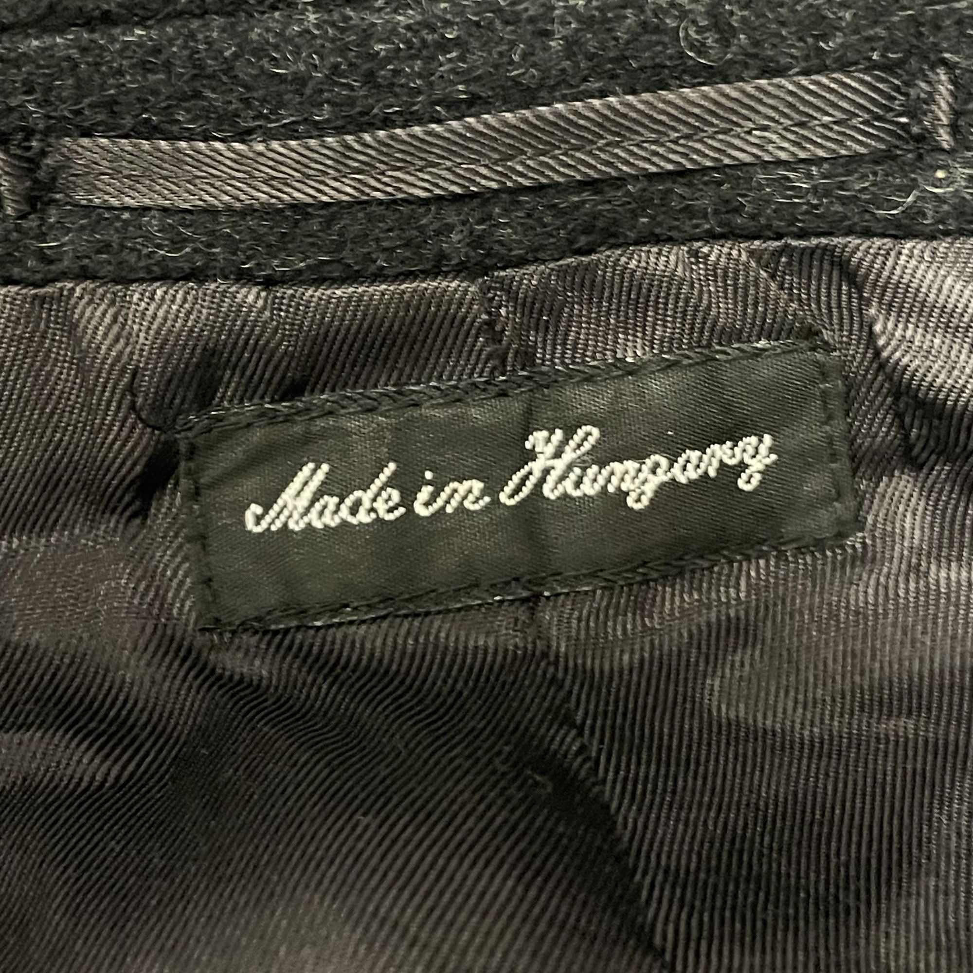 Stafford Vtg Stafford Charcoal Long Coat Wool Double Breasted Jacket Size US XL / EU 56 / 4 - 6 Thumbnail