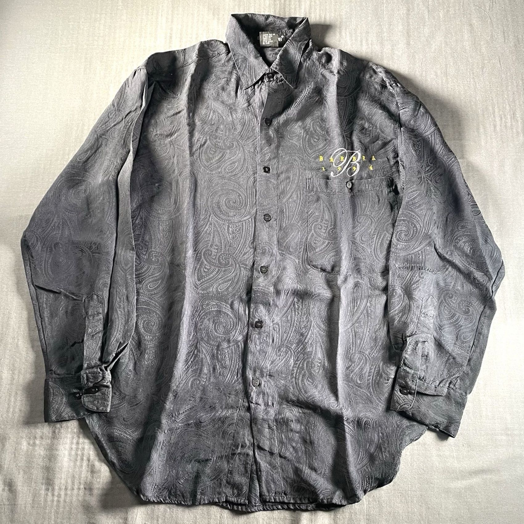 Vintage BARBRA STREISAND Shirt Size Small 1994 Tour Silk Long Sleeve Button Up Shirt Size US S / EU 44-46 / 1 - 5 Thumbnail