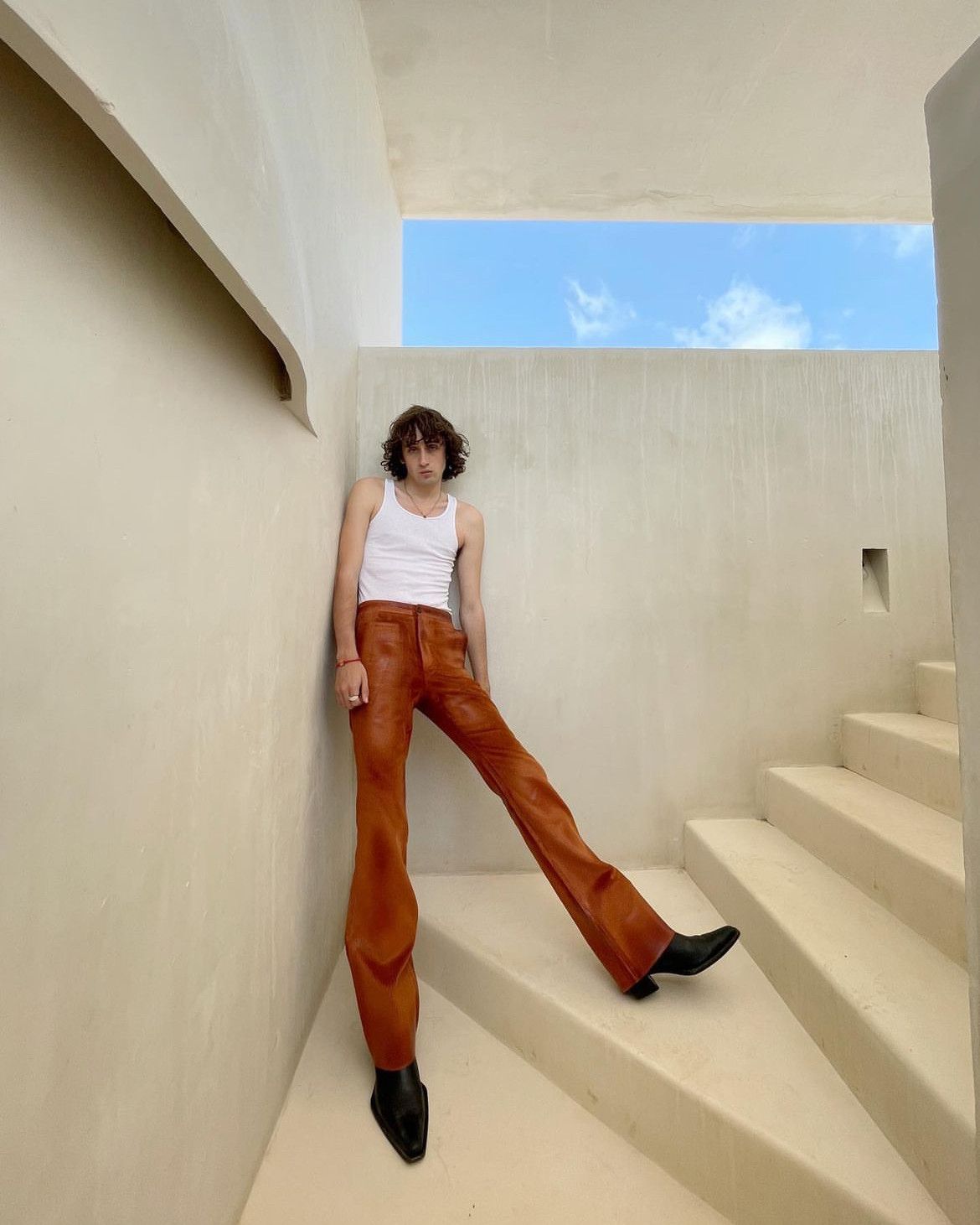 Marni Flared Waxed Runway Pants Size US 30 / EU 46 - 6 Thumbnail