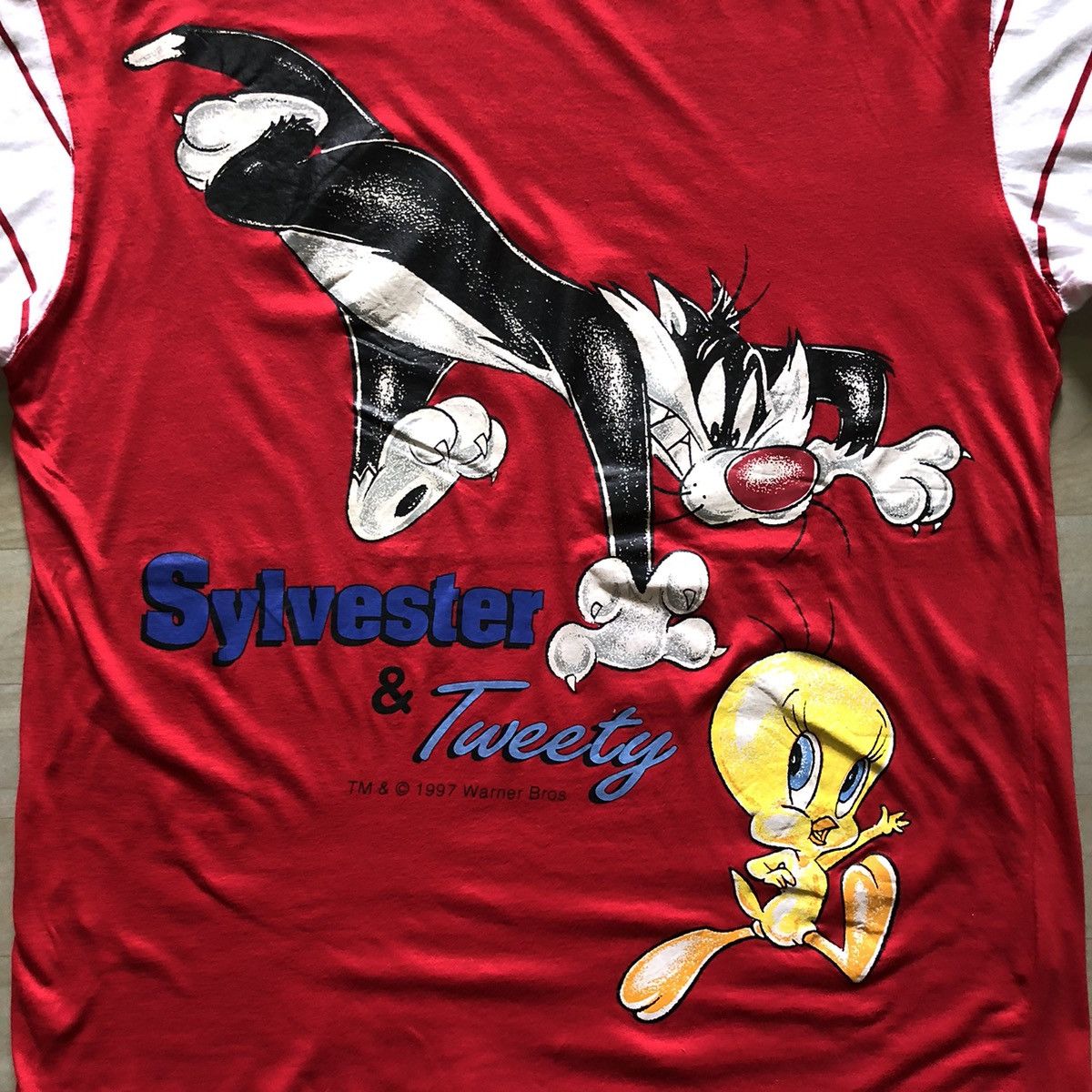 Cartoon Network × Vintage × Warner Bros Vintage 90s Sylvester & Tweety Looney Tunes Warner Bros Size US L / EU 52-54 / 3 - 3 Thumbnail