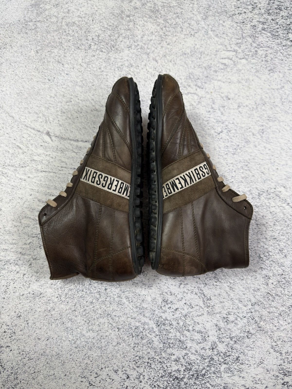 Dirk Bikkembergs RARE Dirk Bikkembergs Track & Field High Top Leather Sneaker Size US 8 / EU 41 - 11 Thumbnail