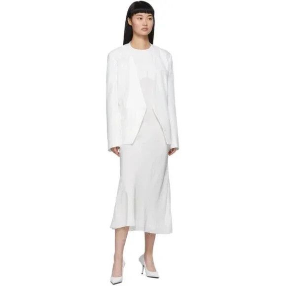 Haider Ackermann Haider Ackermann Single Breasted Blazer FR 36 US 4 White NWT Size S / US 4 / IT 40 - 16 Thumbnail