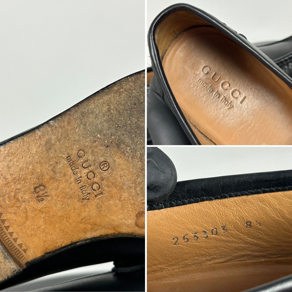 Gucci Gucci Horsebit Black Leather Slip On Loafers Size US 9 / EU 42 - 25 Thumbnail