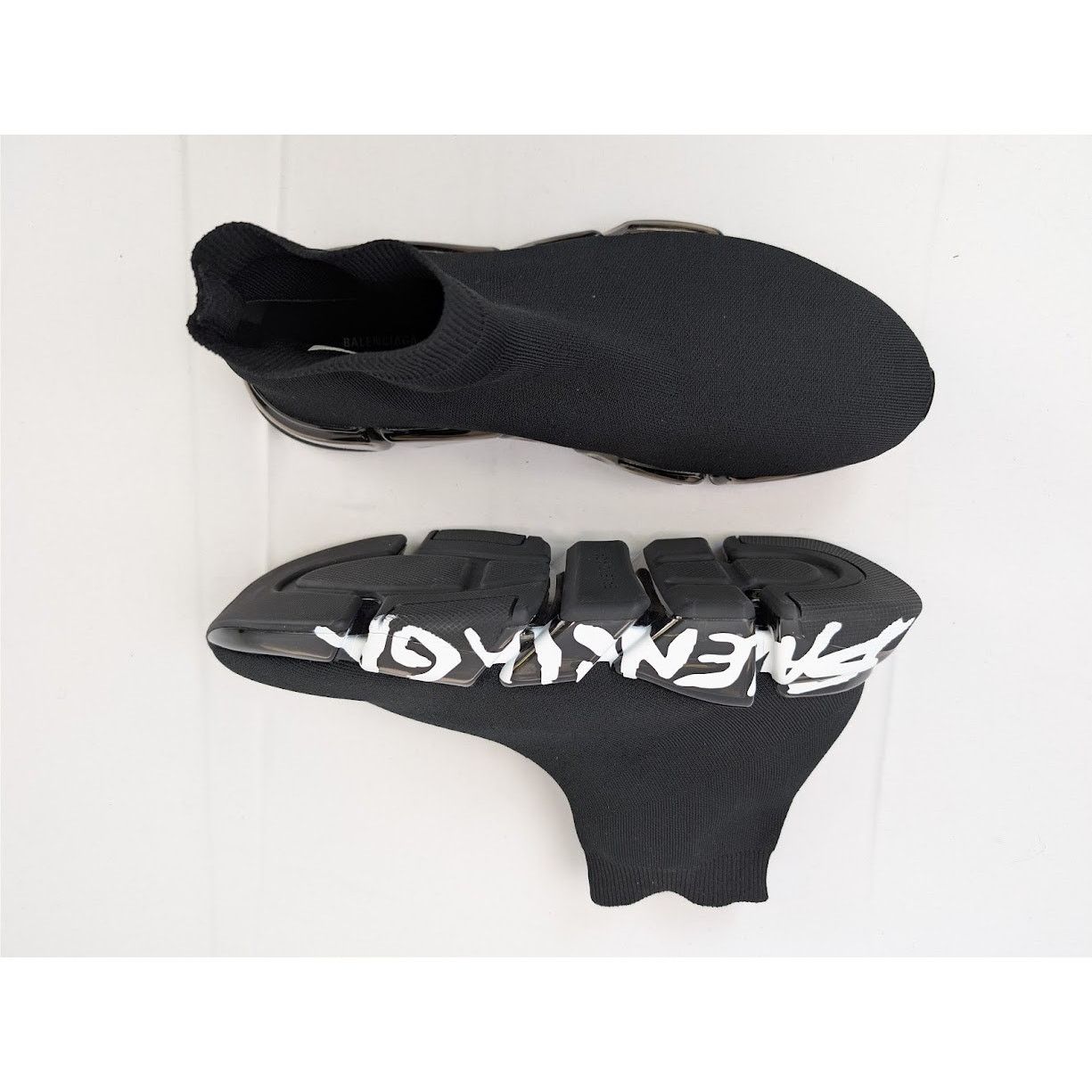 Balenciaga o1rshd1 Recycled Speed 2.0 Sneakers in Black/White Size US 12 / EU 45 - 1 Thumbnail