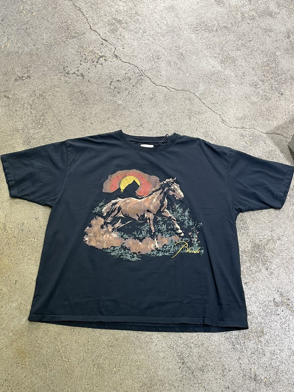 Rhude Rhude Santo Tee Vintage Black Size US XXL / EU 58 / 5 - 2 Thumbnail