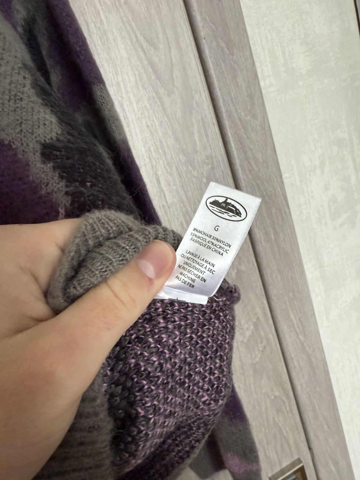 Corteiz Corteiz Mohair Knit Sweatshirt Sakura Camo Size US L / EU 52-54 / 3 - 6 Thumbnail