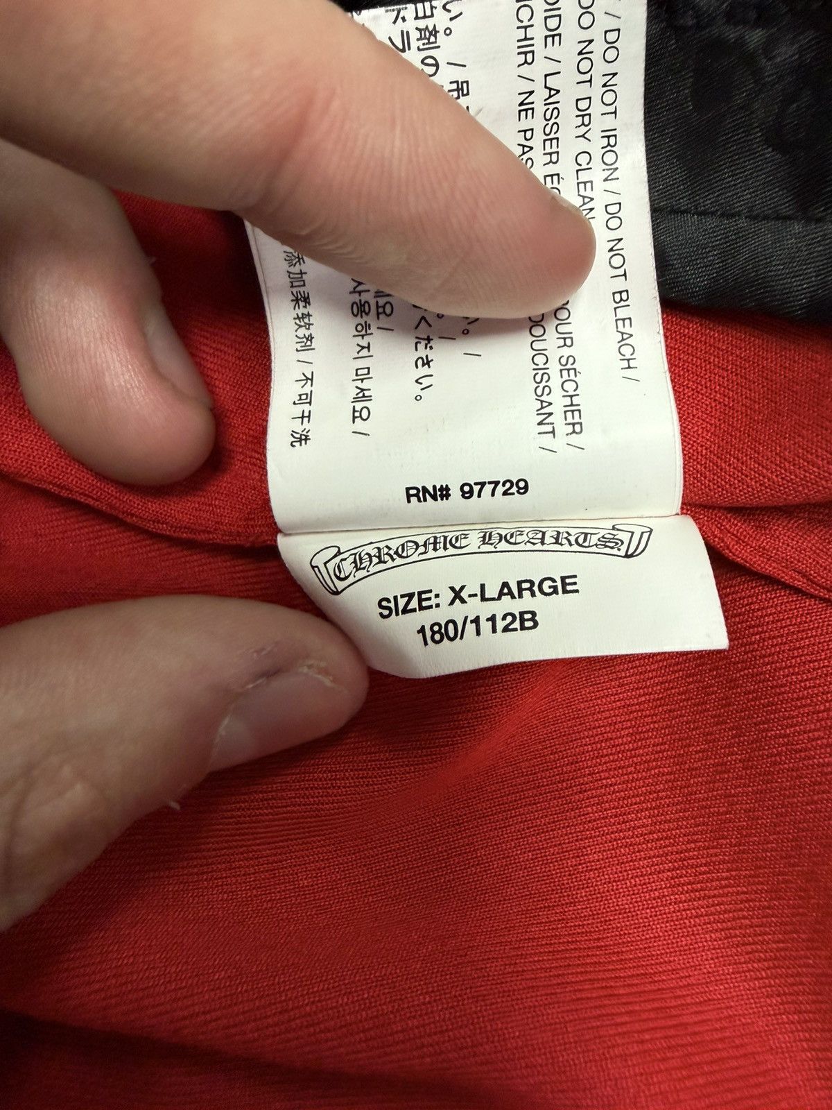 Chrome Hearts Chrome Hearts Red Track Jacket Used Size US XL / EU 56 / 4 - 9 Thumbnail