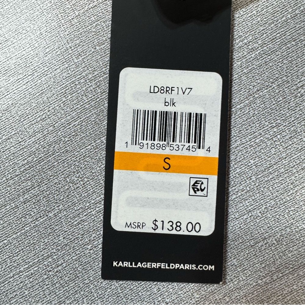Karl Lagerfeld NWT New $138 Karl Lagerfeld Polka Dot Open Front Black Card Size S / US 4 / IT 40 - 9 Thumbnail