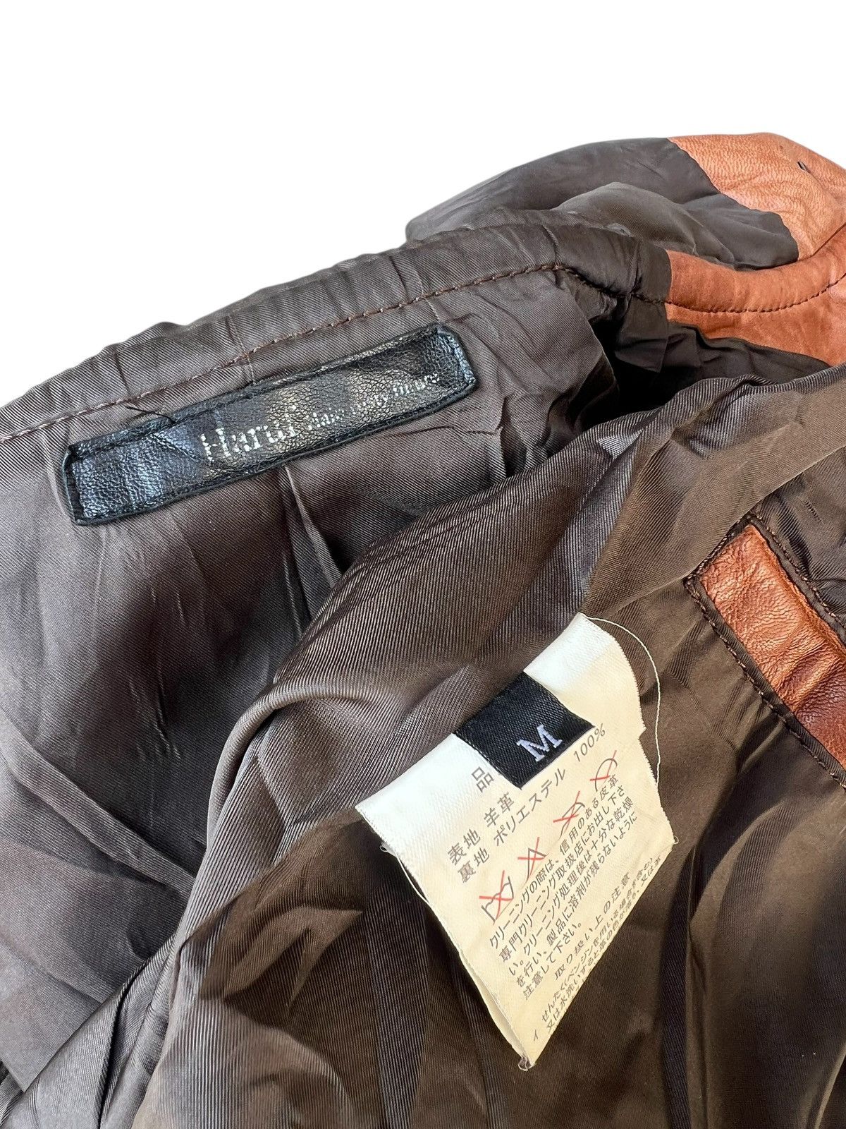Ekam Haruf Japan Patina Sheepskin Leather Hoodie Toggle Jacket Size US M / EU 48-50 / 2 - 15 Thumbnail