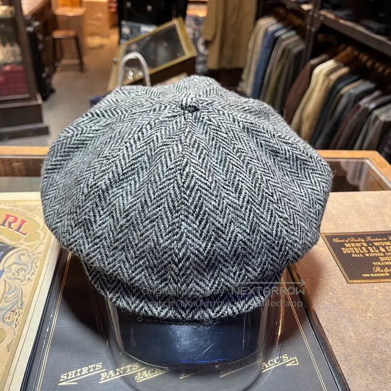RRL Ralph Lauren RRL Ralph Lauren Harris Tweed wool octagonal hat, newsboy Size ONE SIZE - 1 Thumbnail