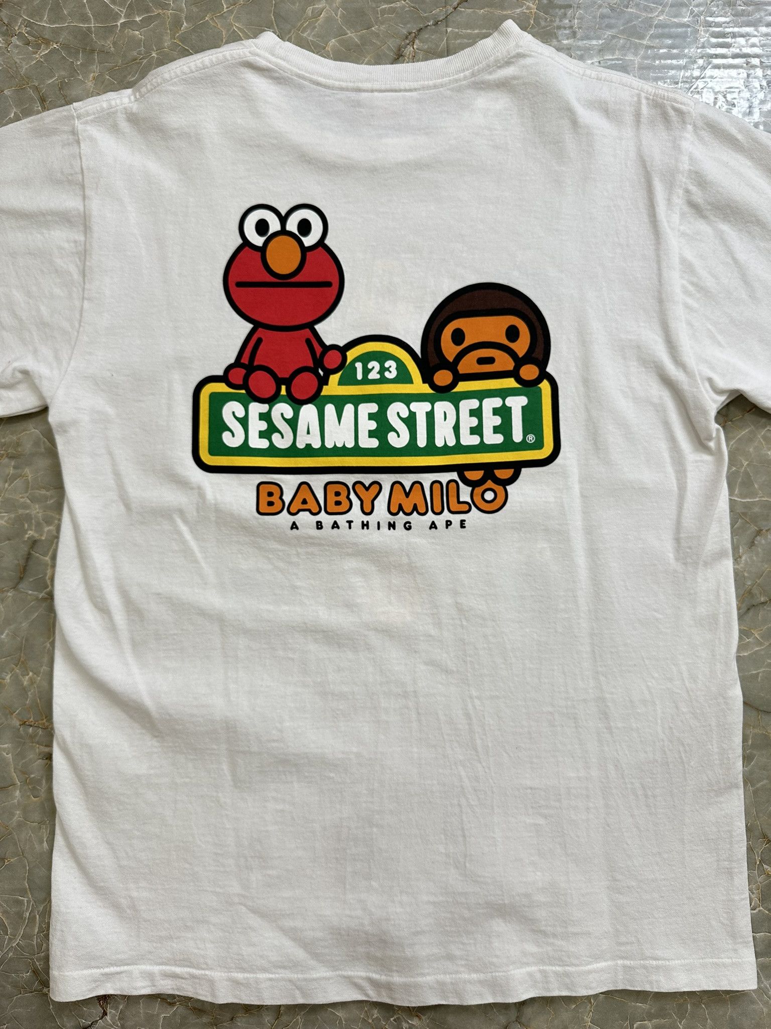 Bape OG 2015 Sesame Street Monogram Tee Size US M / EU 48-50 / 2 - 7 Thumbnail