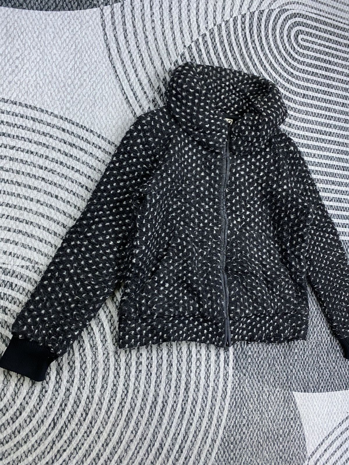 Tsumori Chisato Vtg Tsumori Chisato Issey Miyake Plaid Knit Zipper Jacket Size M / US 6-8 / IT 42-44 - 3 Thumbnail
