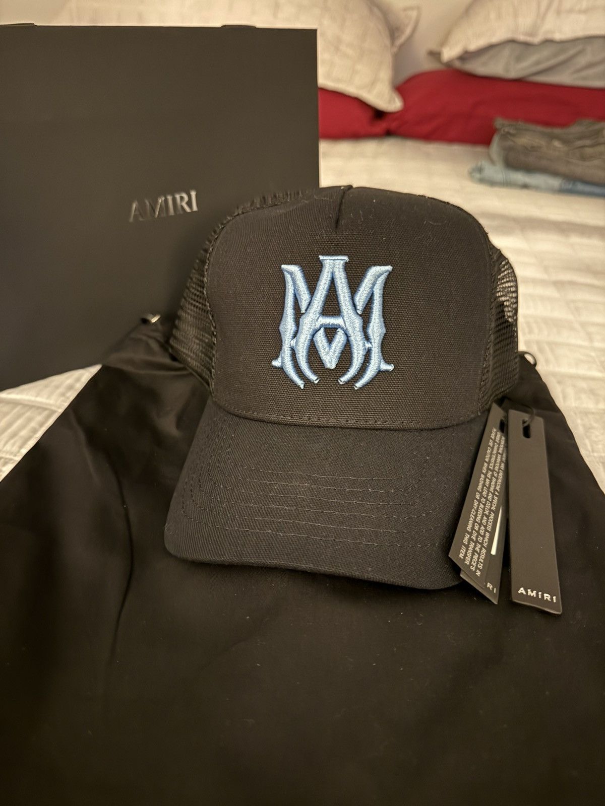 Amiri Amiri M.A. logo Trucker Hat Cap Size ONE SIZE - 1 Thumbnail