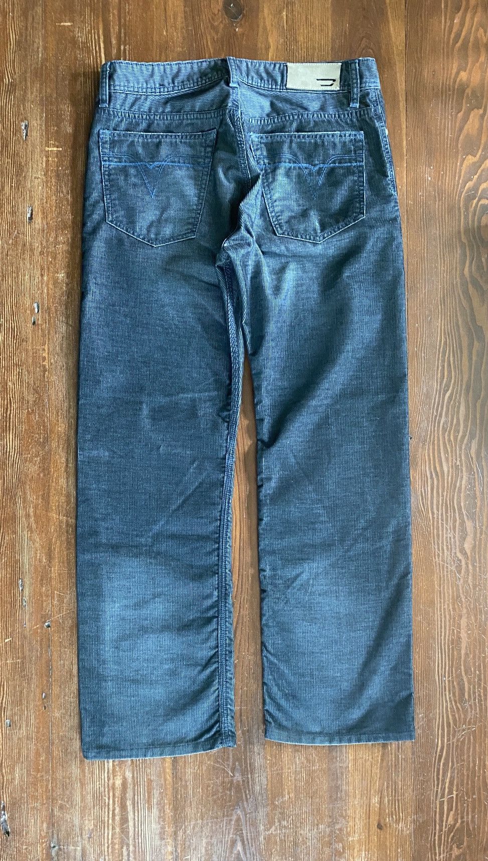 Diesel Vintage Diesel Charcoal Button Fly Fade Corduroy Pants 32x29 Size US 32 / EU 48 - 17 Thumbnail