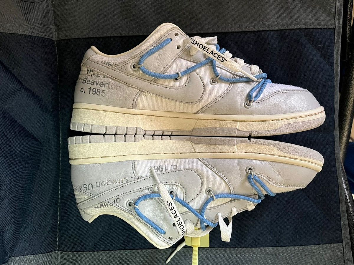 Nike × Off-White × Virgil Abloh Nike Dunk Low Off-White Lot 5 Size US 9 / EU 42 - 2 Thumbnail