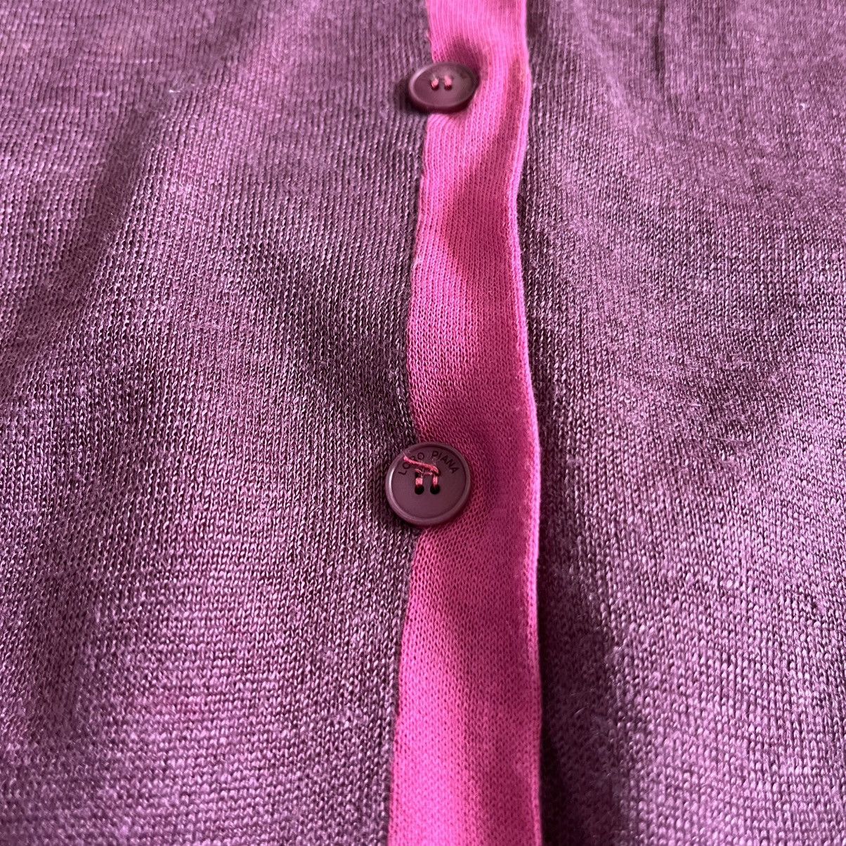 Loro Piana Loro Piana Flax & Silk Double Layered Pink Cardigan Size S / US 4 / IT 40 - 3 Thumbnail