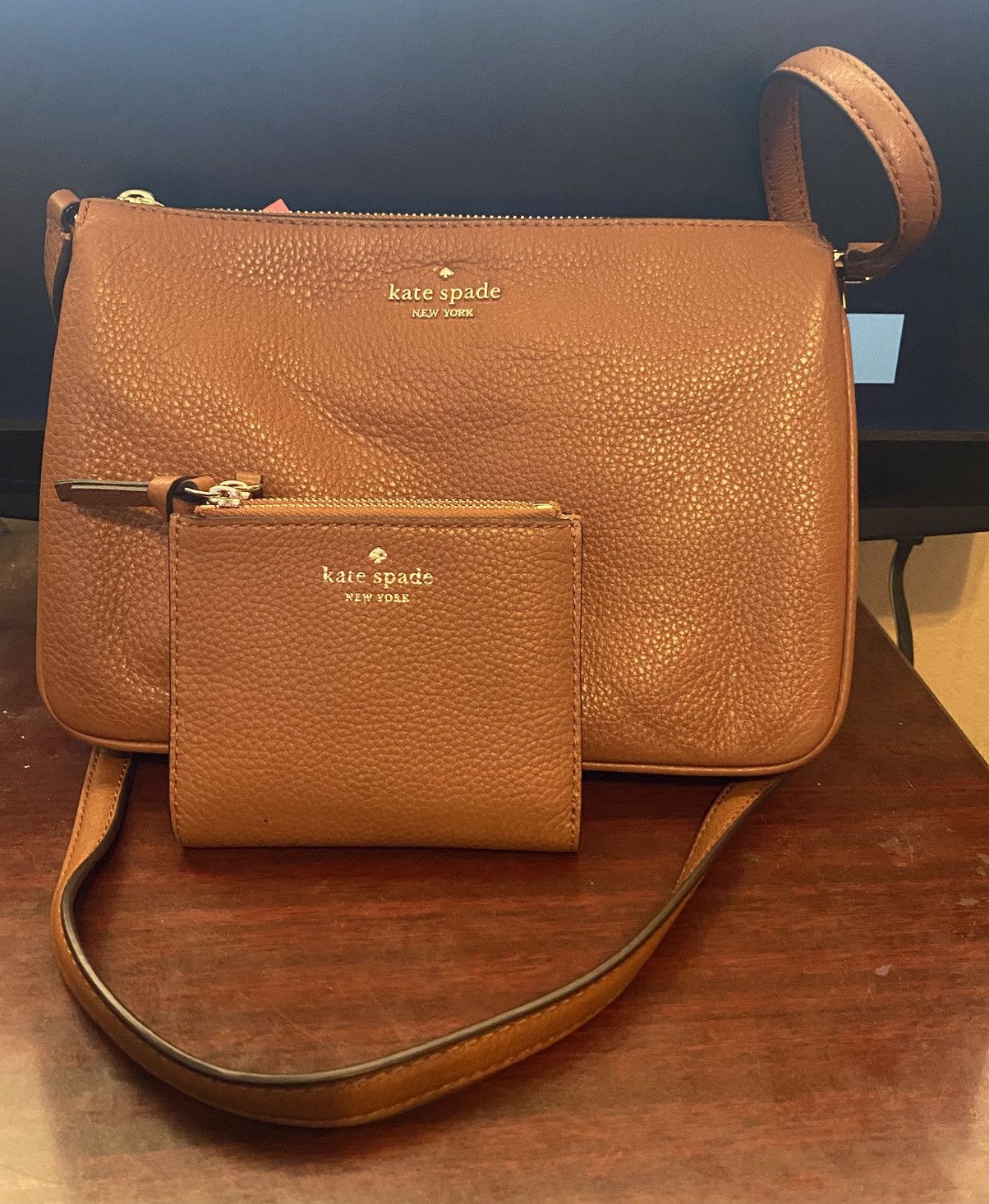 Kate Spade NWT Triple Gusset Crossbody w/ Wallet