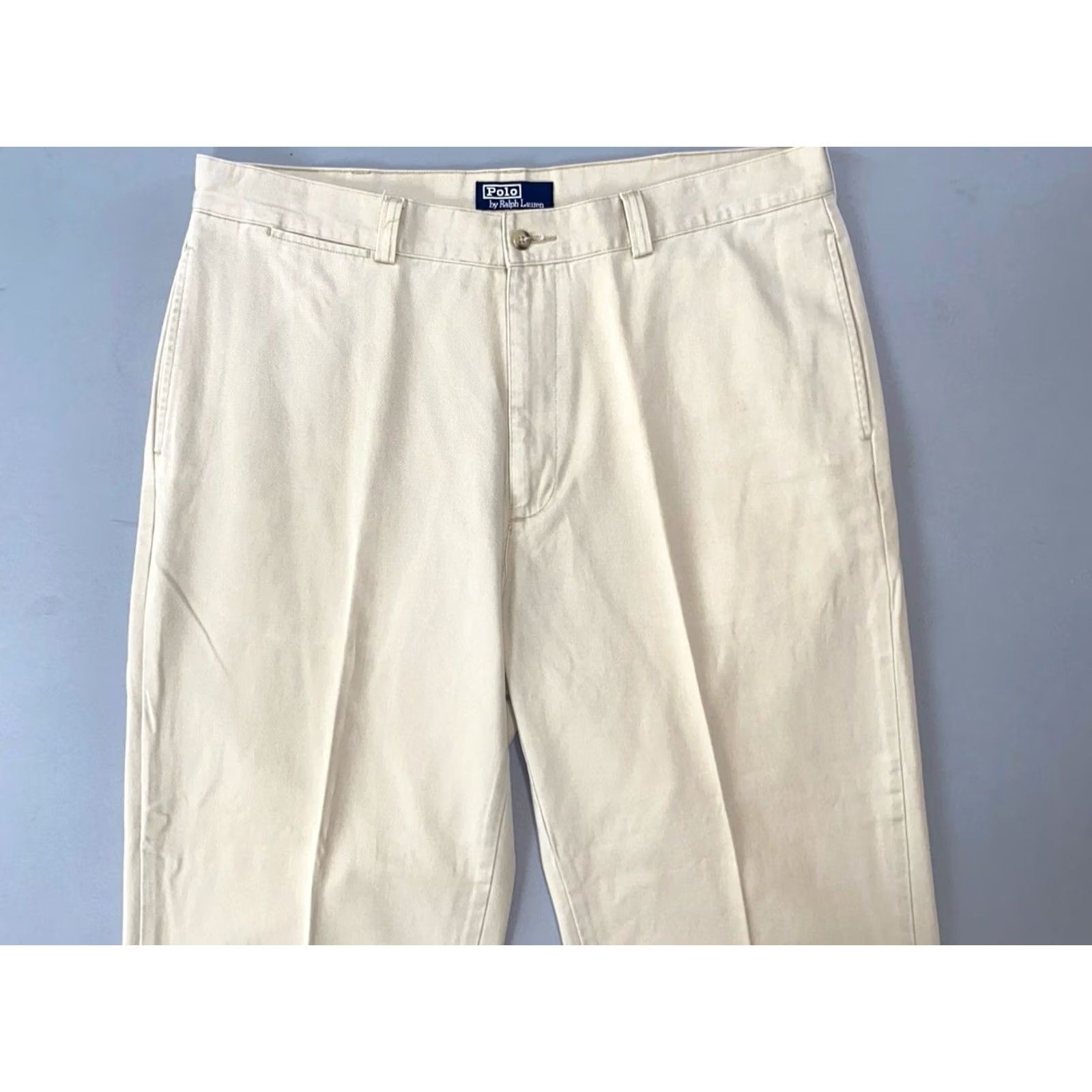 Polo Ralph Lauren VINTAGE Polo Ralph Lauren Pants Mens 38X29 Beige Chino Flat Front Philip Read Size US M / EU 48-50 / 2 - 5 Thumbnail