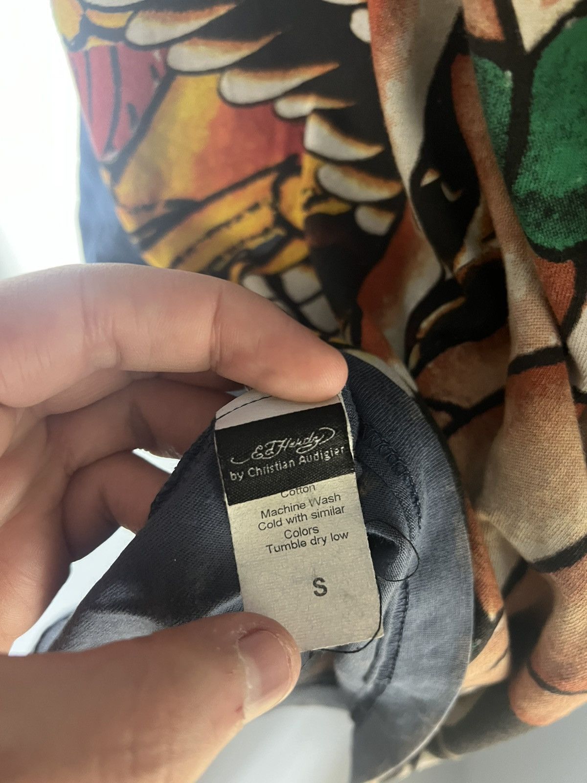 Ed Hardy × Vintage VERY RARE ED HARDY BY CHRISTIAN AUDIGIER DESIGNER T-SHIRT Size US S / EU 44-46 / 1 - 5 Thumbnail
