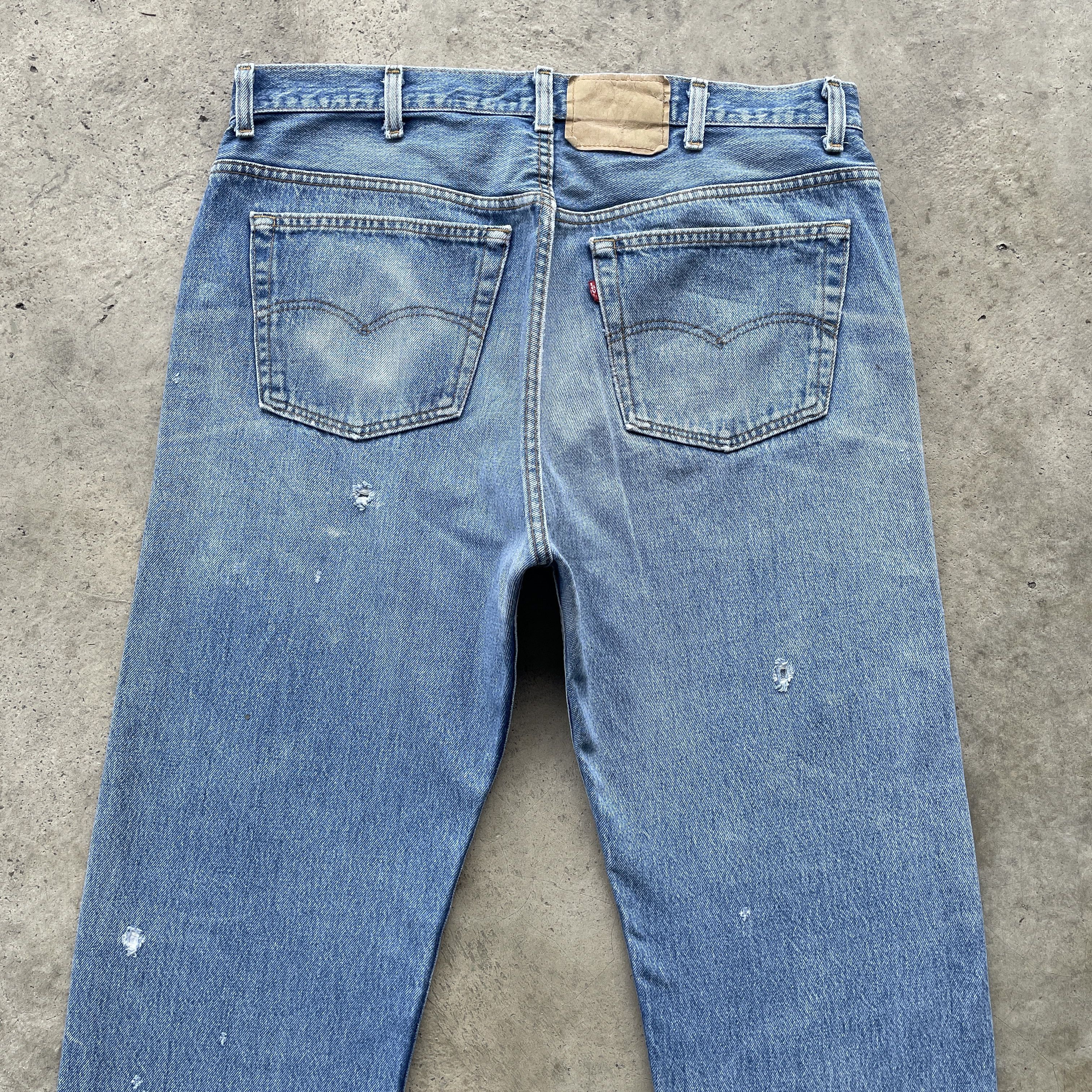 Levi's Vintage Clothing Vintage Levi’s 501 USA Sick Denim Jeans Pants Thrashed W37 Size US 37 - 13 Thumbnail