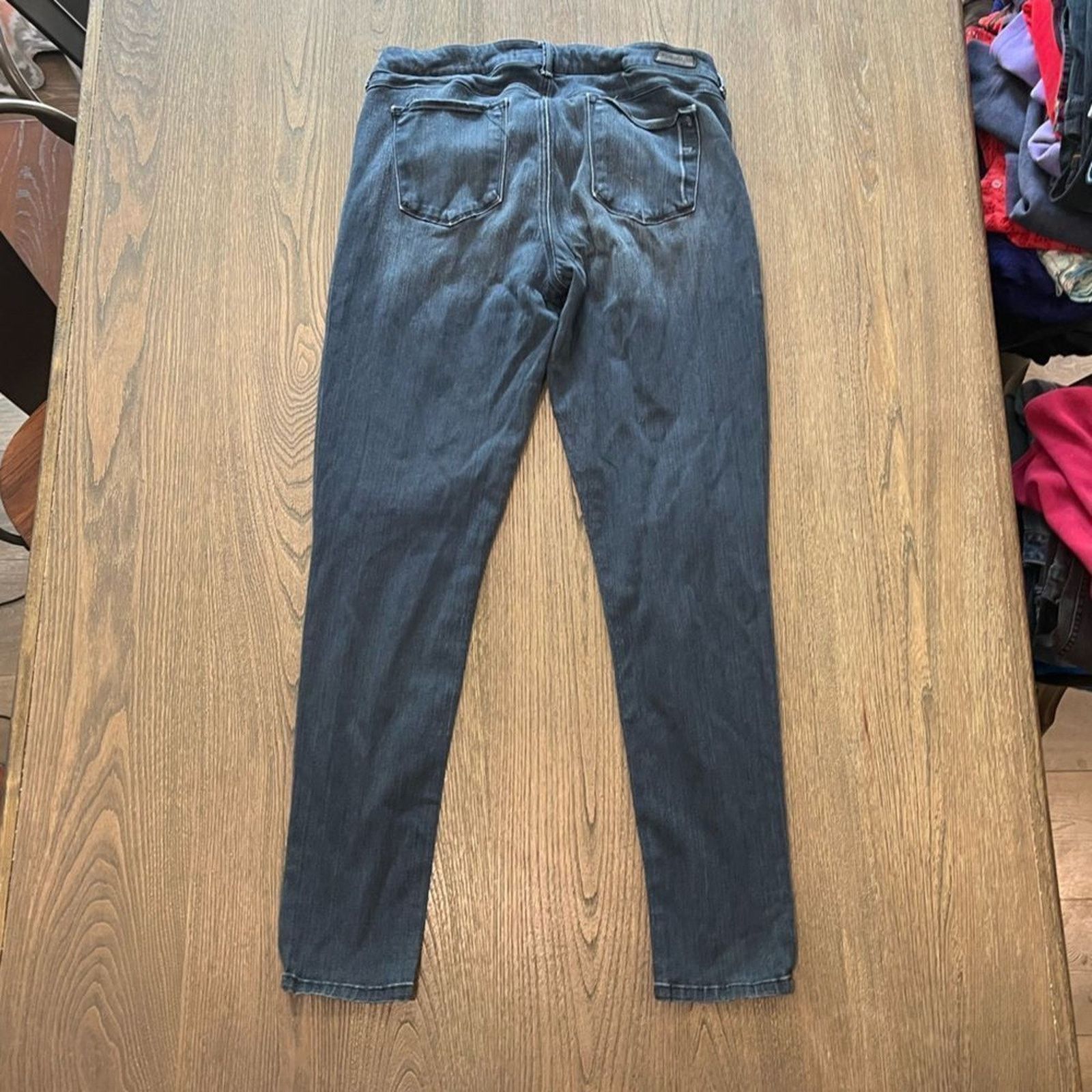 Vintage Fade to Blue Super Skinny Jeans Dark Wash Size 31 Size 31" - 9 Thumbnail