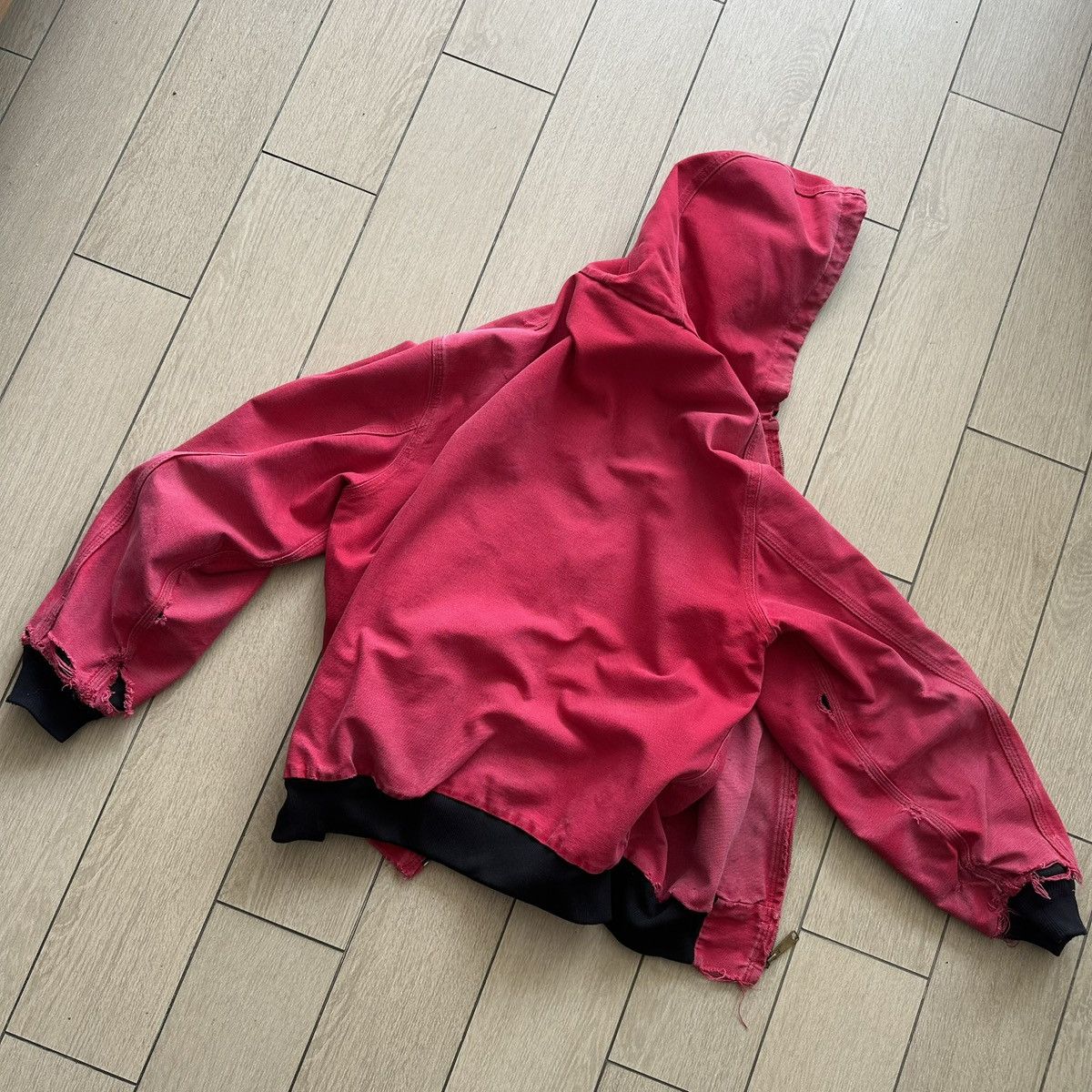 Carhartt Rare Carhartt Duck Active Jacket 90s – Red [Made in USA] Size US L / EU 52-54 / 3 - 18 Thumbnail