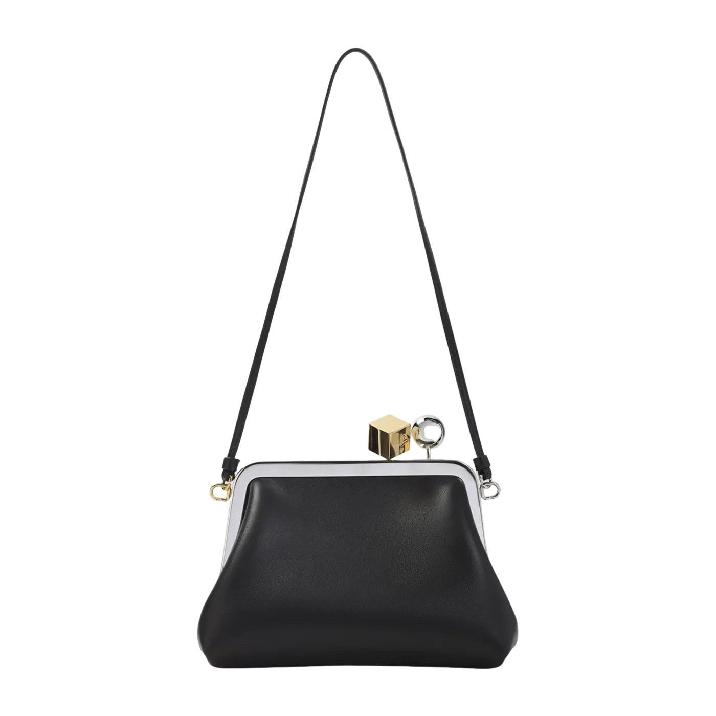 Jacquemus Jacquemus The Berlingot Black Leather Shoulder Bag New Size ONE SIZE - 2 Thumbnail