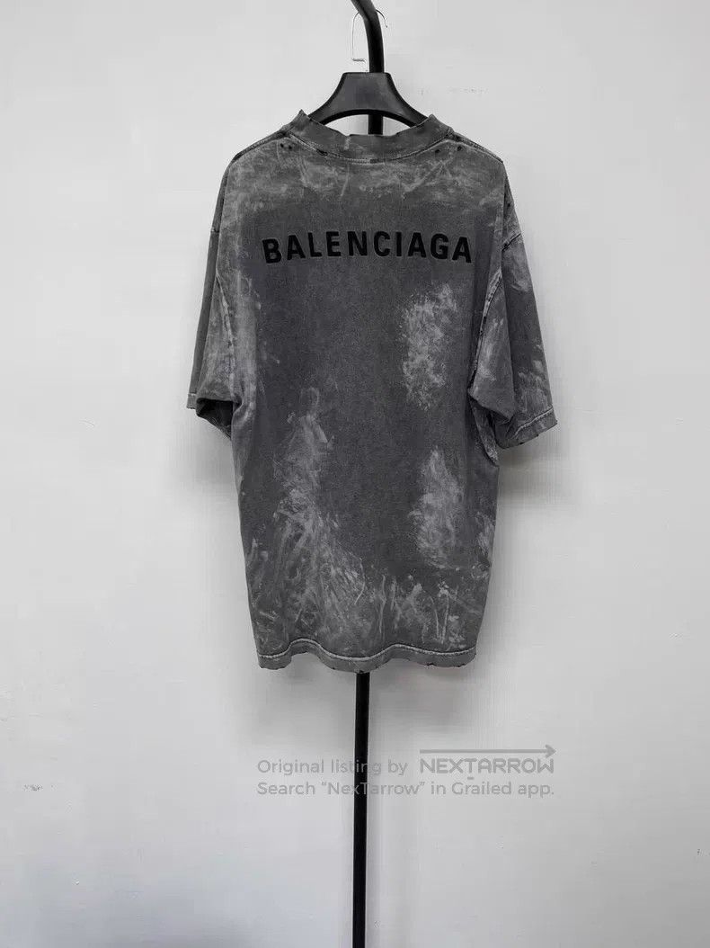 Balenciaga Balenciaga Letter Logo Embroidered Crewneck Short Sleeve T Size US S / EU 44-46 / 1 - 2 Thumbnail