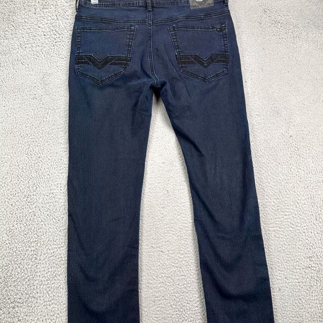 Buffalo David Bitton Buffalo David Bitton Evan-X Slim Straight Jeans Mens 32X32 Blue Dark Wash Denim Size US 32 / EU 48 - 2 Thumbnail