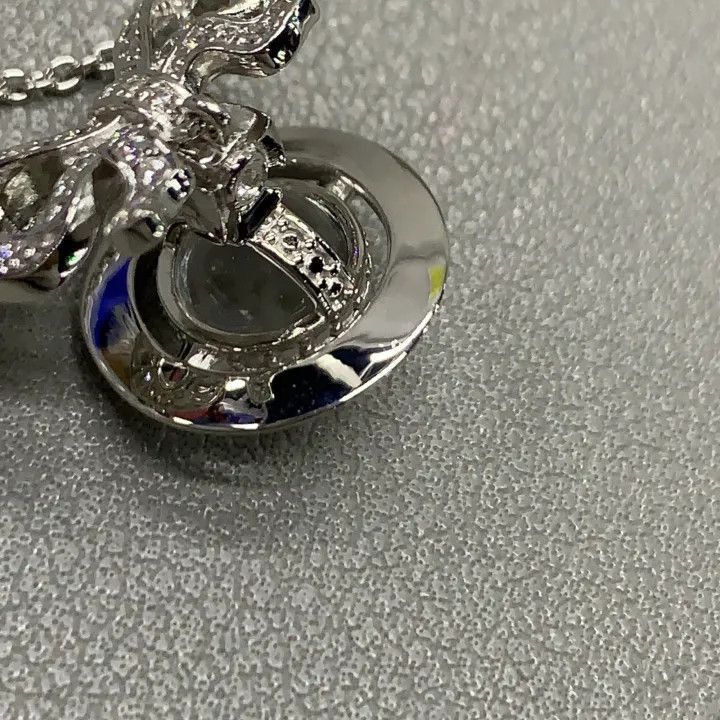 Vivienne Westwood Vivienne Westwood Octavie Transparent Saturn Necklace -2507 Size ONE SIZE - 5 Thumbnail