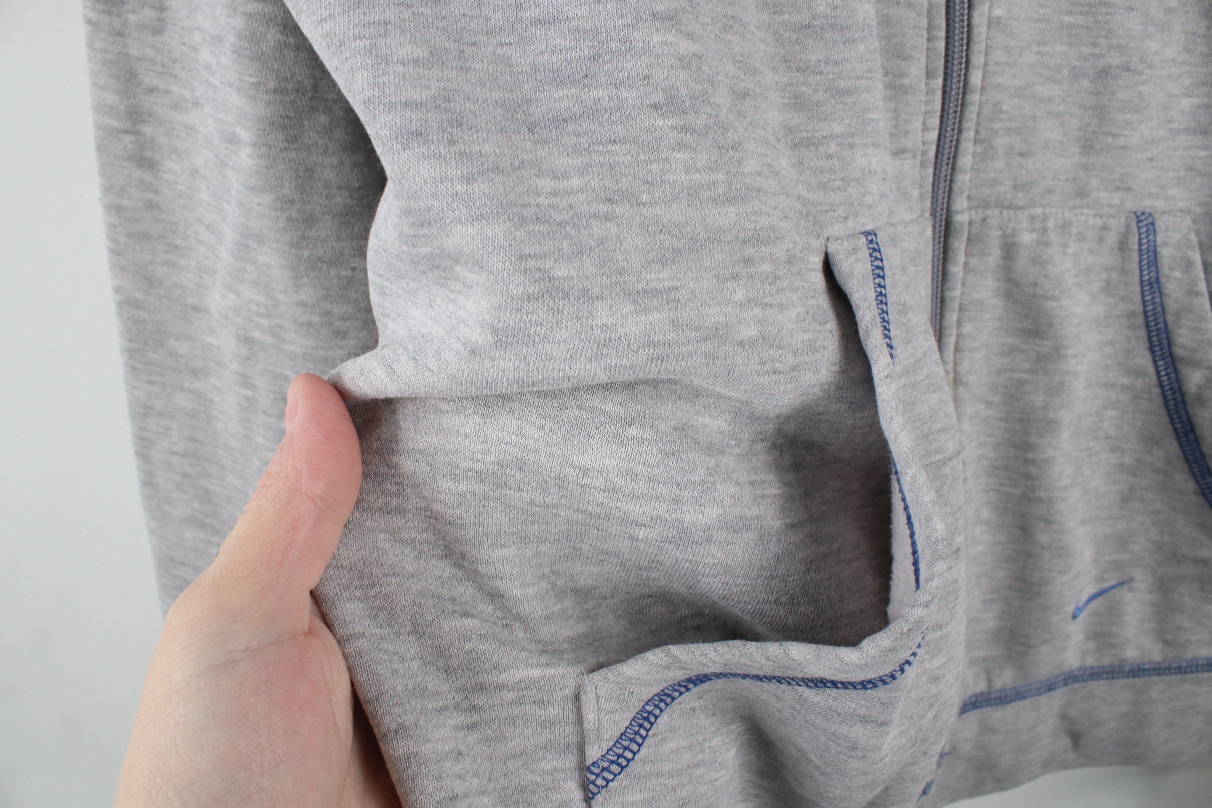 Nike × Vintage Vintage Y2K Nike Mini Swoosh Duke University Full Zip Hoodie Size XL / US 12-14 / IT 48-50 - 8 Thumbnail