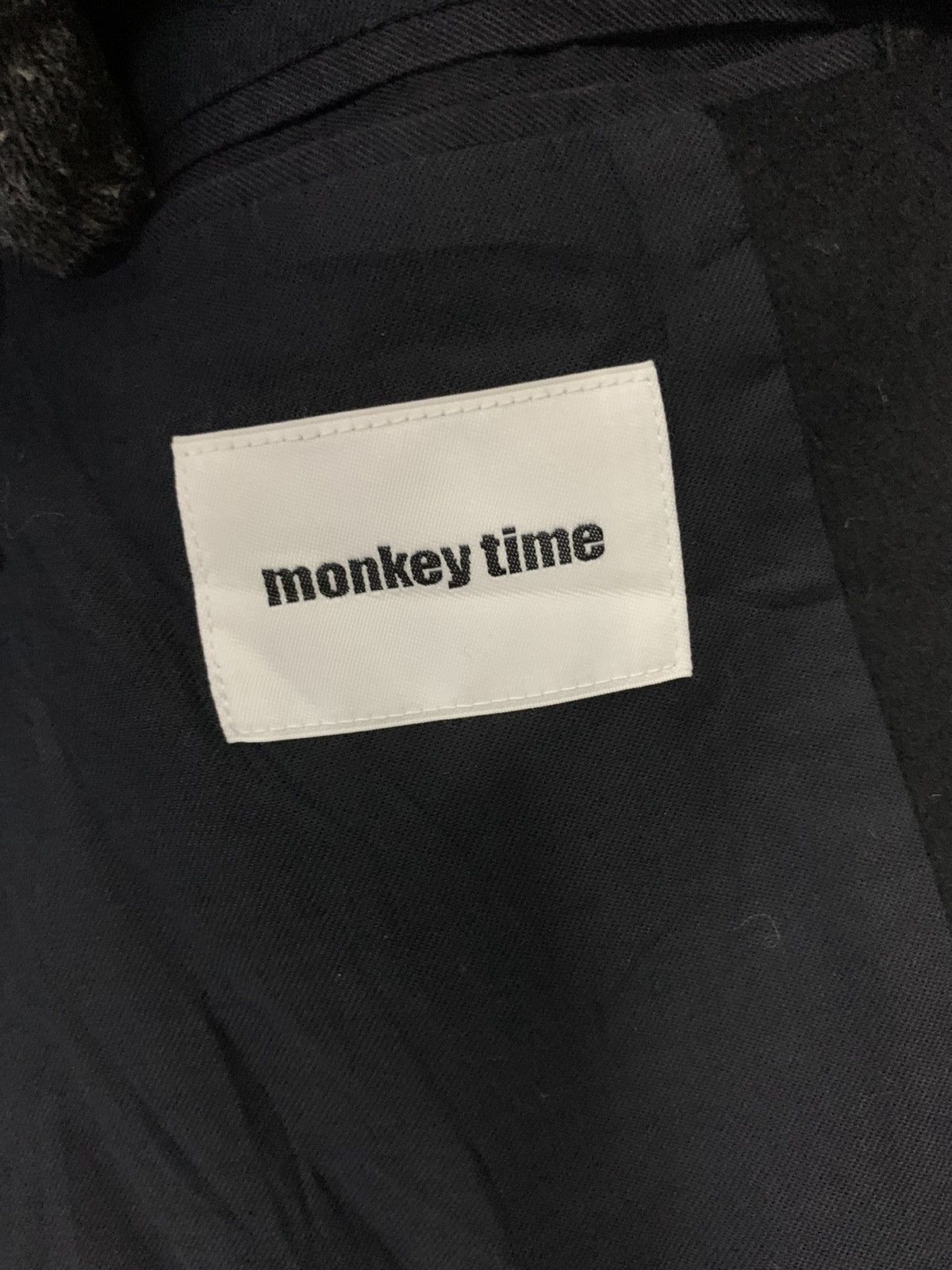 Designer × Japanese Brand × monkey time Monkey Time Wool Long Jacket Button Ups Size US L / EU 52-54 / 3 - 5 Thumbnail