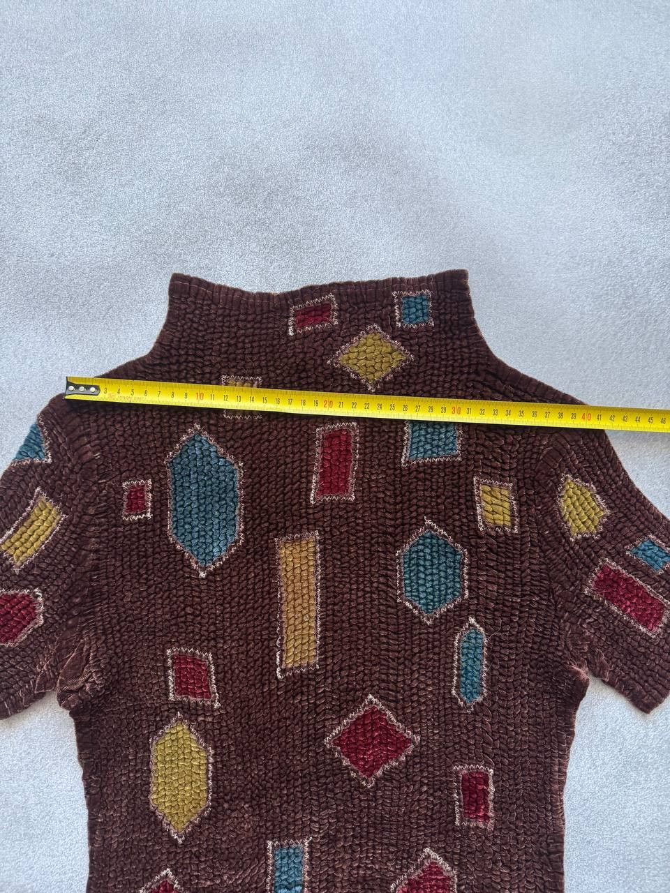Japanese Brand Rare Archive Yoshiki Hishinuma Geometric Textured Knit Top Size S / US 4 / IT 40 - 11 Thumbnail