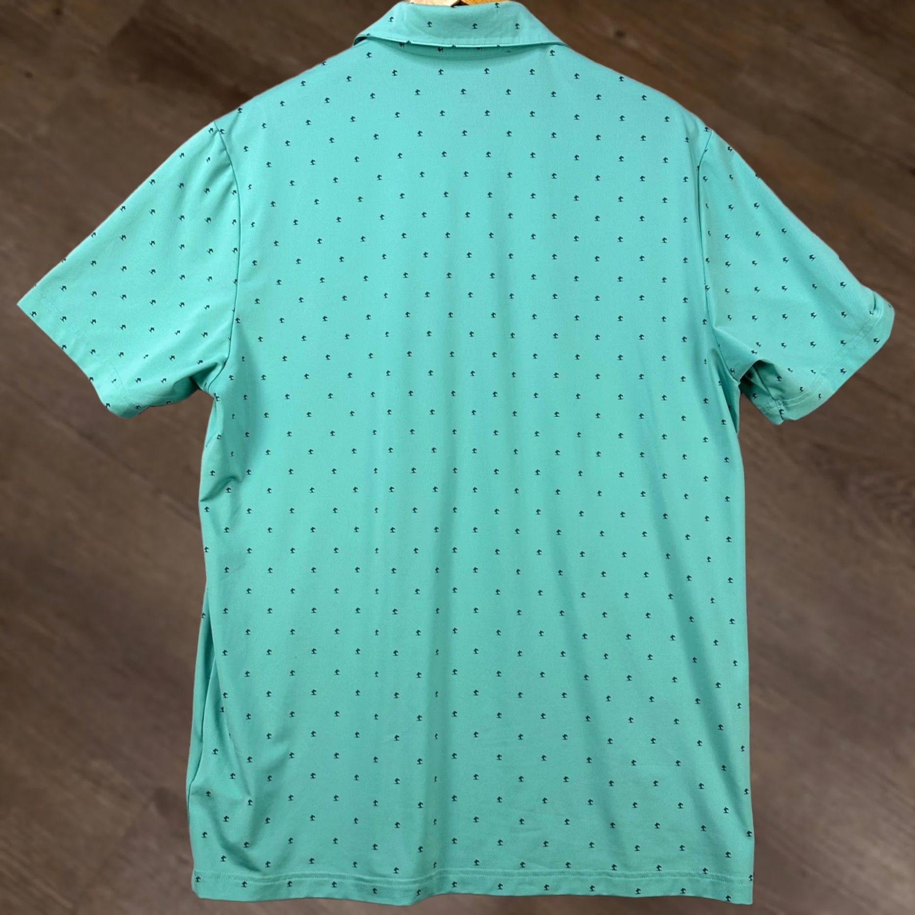 Adidas Adidas Primegreen Golf Polo Shirt Mens Large Aqua Green Short Sleeve Stretch Performance EUC Size US L / EU 52-54 / 3 - 1 Thumbnail