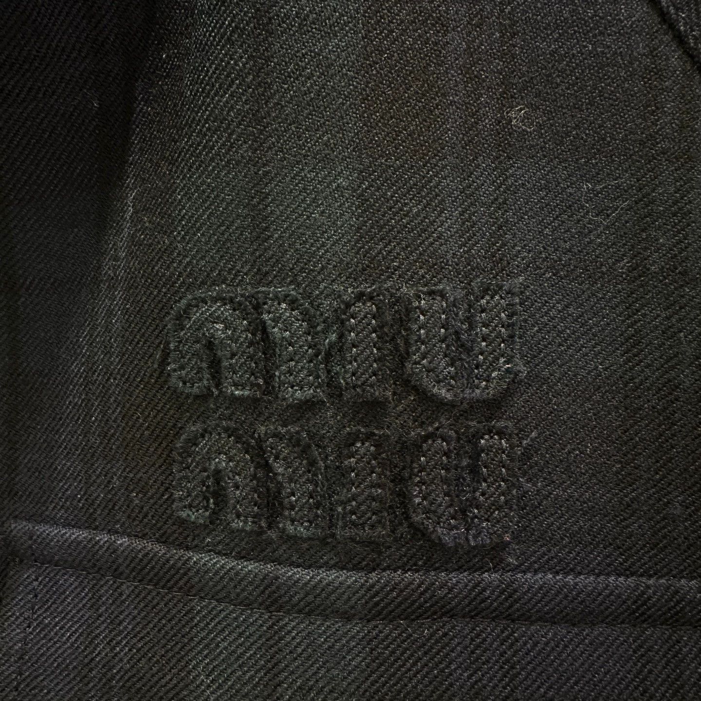 Miu Miu Miu Miu 24FW Check Stand Collar Logo Wool Jacket 36 Size XS / US 0-2 / IT 36-38 - 6 Thumbnail