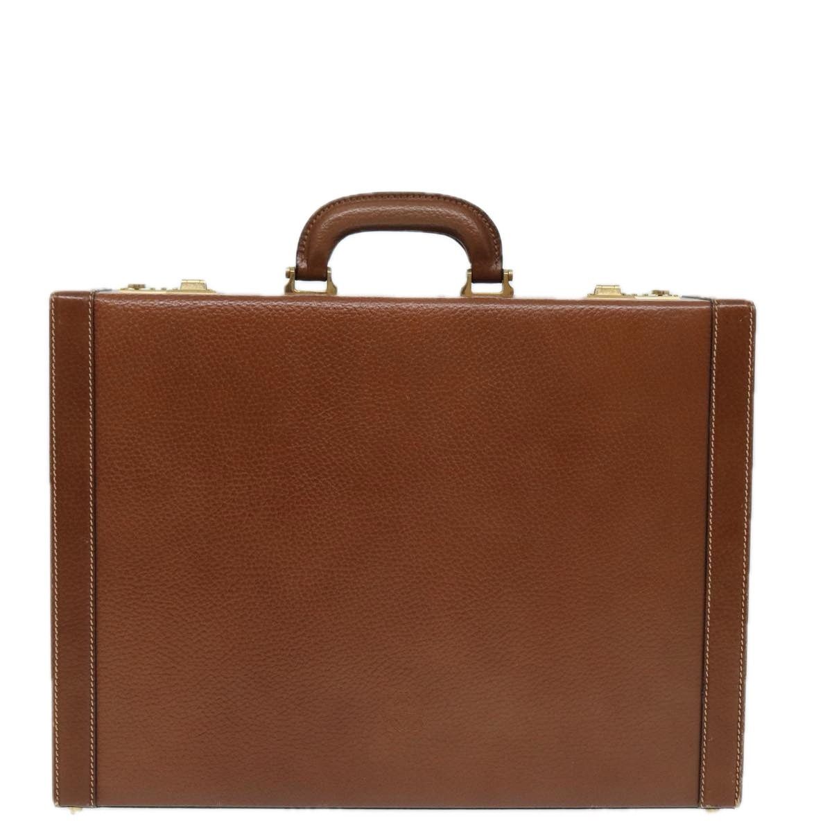 Loewe LOEWE Anagram Attache Case Trunk Leather Brown Gold Size ONE SIZE - 13 Thumbnail