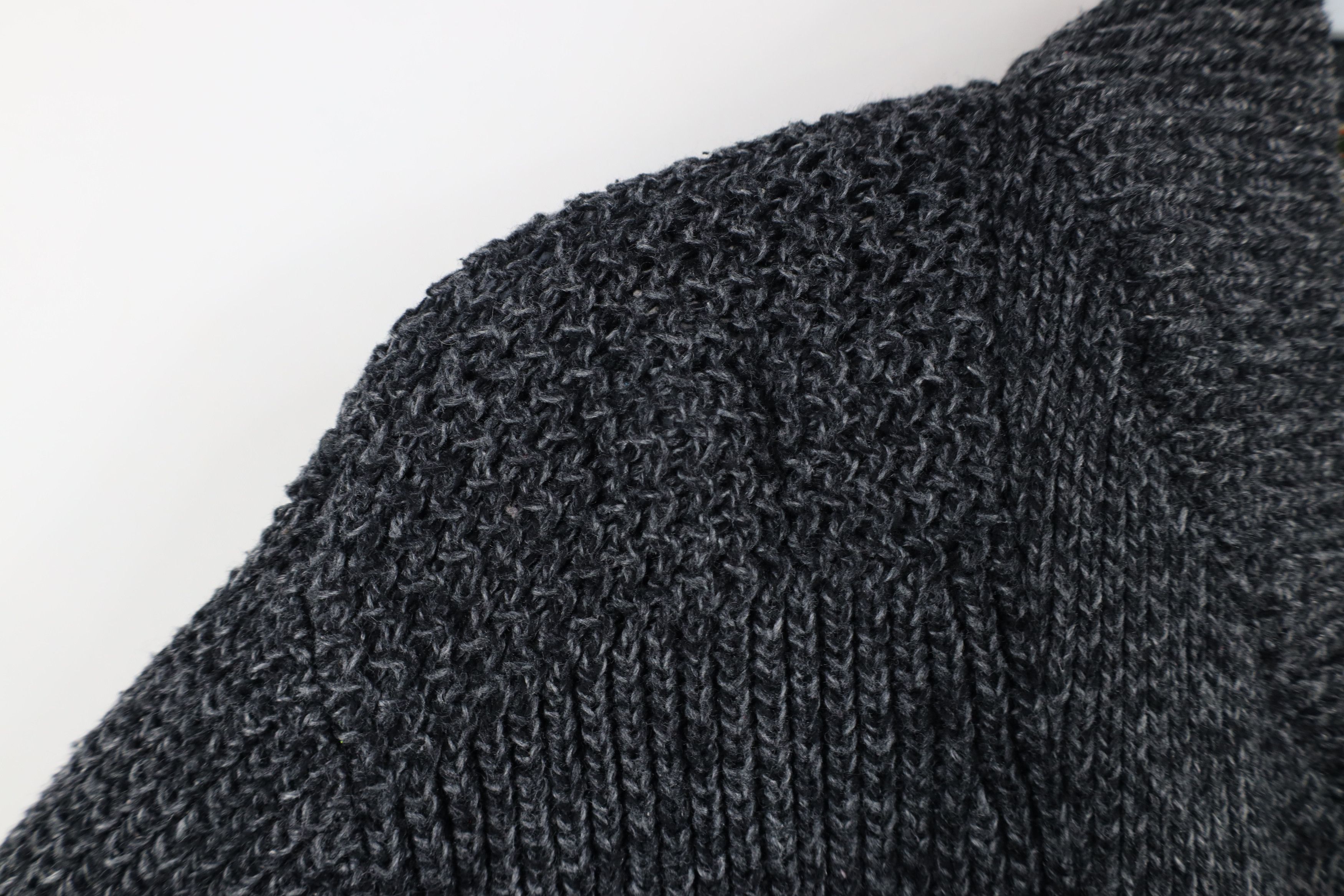 Eddie Bauer × Vintage Vintage Eddie Bauer Chunky Cotton Ribbed Knit Henley Sweater Size US L / EU 52-54 / 3 - 5 Thumbnail