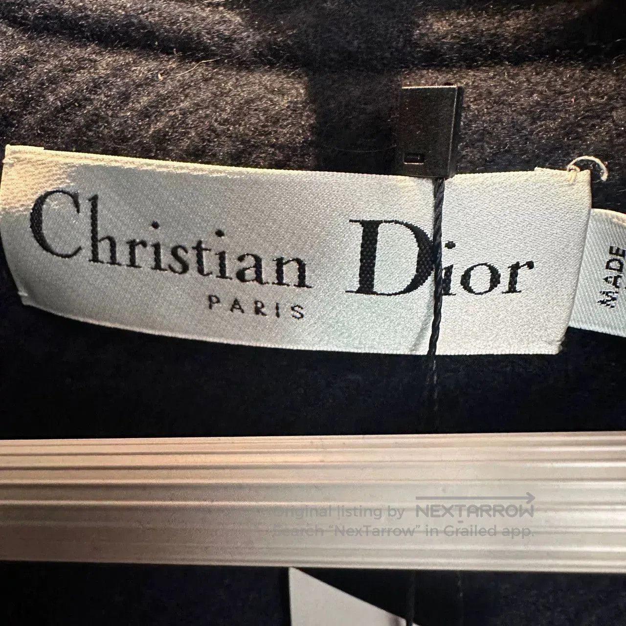 Dior dior navy wool cape coat size 44. Size US L / EU 52-54 / 3 - 4 Thumbnail