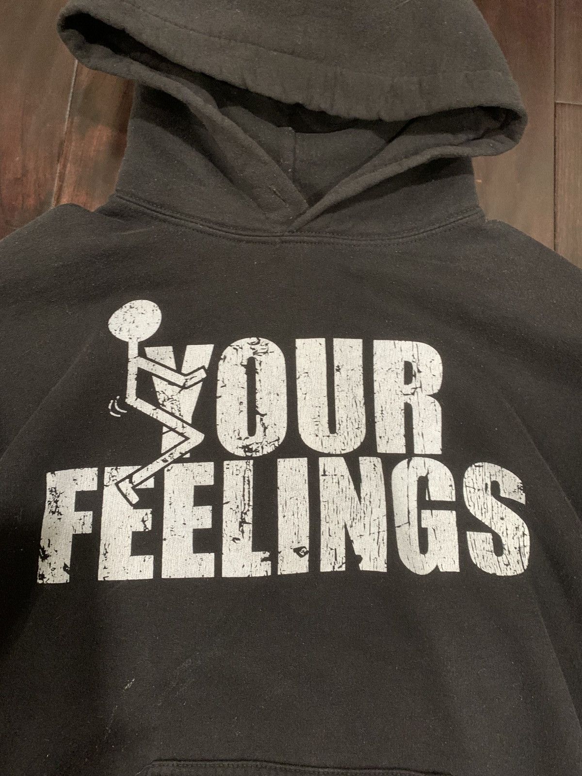 Vintage grunt style f*ck your feelings hoodie