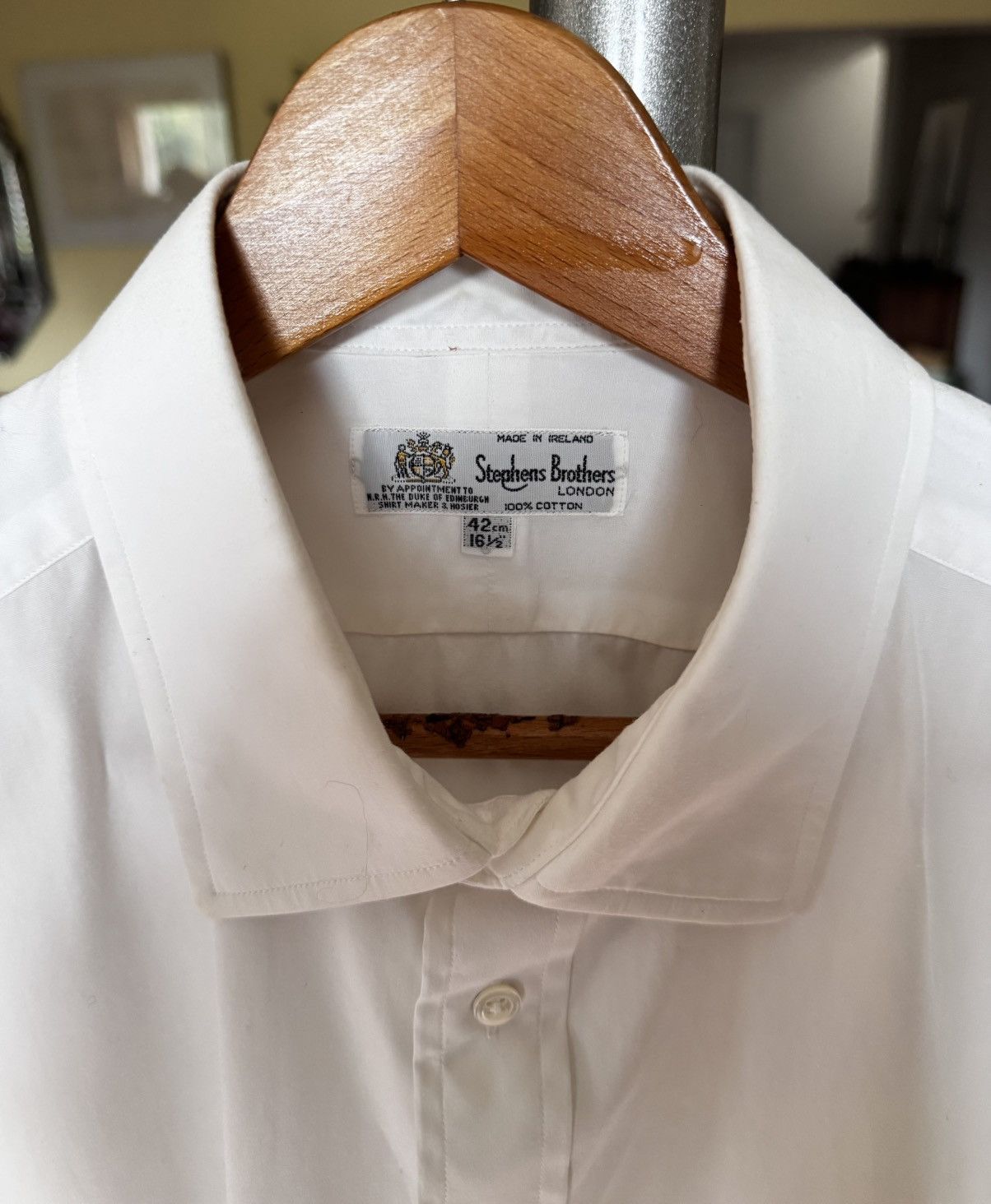 Other Stephens Brothers London Vintage Dress Shirt - Ireland Size US M / EU 48-50 / 2 - 2 Thumbnail