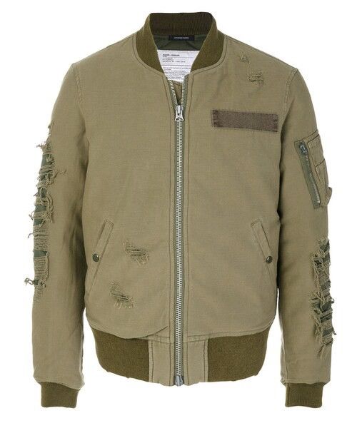 R13 R13 Distressed Down Padded Bomber Jacket Size US L / EU 52-54 / 3 - 2 Thumbnail
