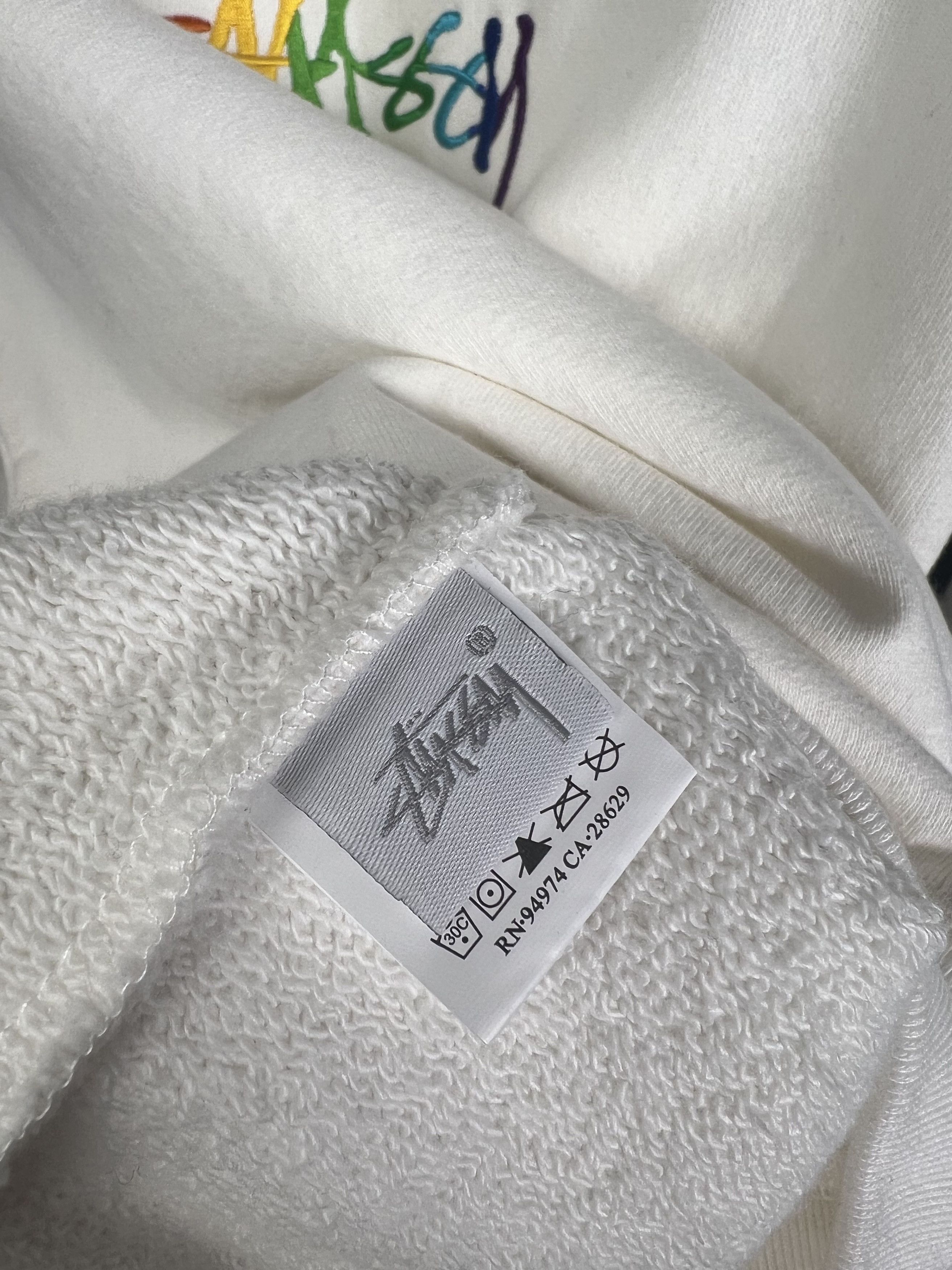 Stussy Brand New Rainbow Embroidery Logo Crewneck Hoodie Size L Size US L / EU 52-54 / 3 - 5 Thumbnail