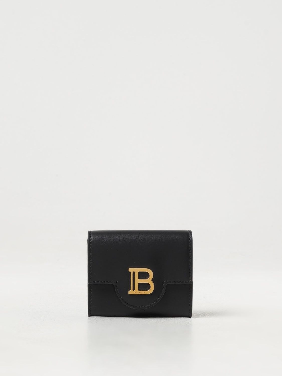 Balmain o1s1wg110825 Size:OS/Calfskin B-Buzz Trifold Wallet in Black Size ONE SIZE - 1 Thumbnail