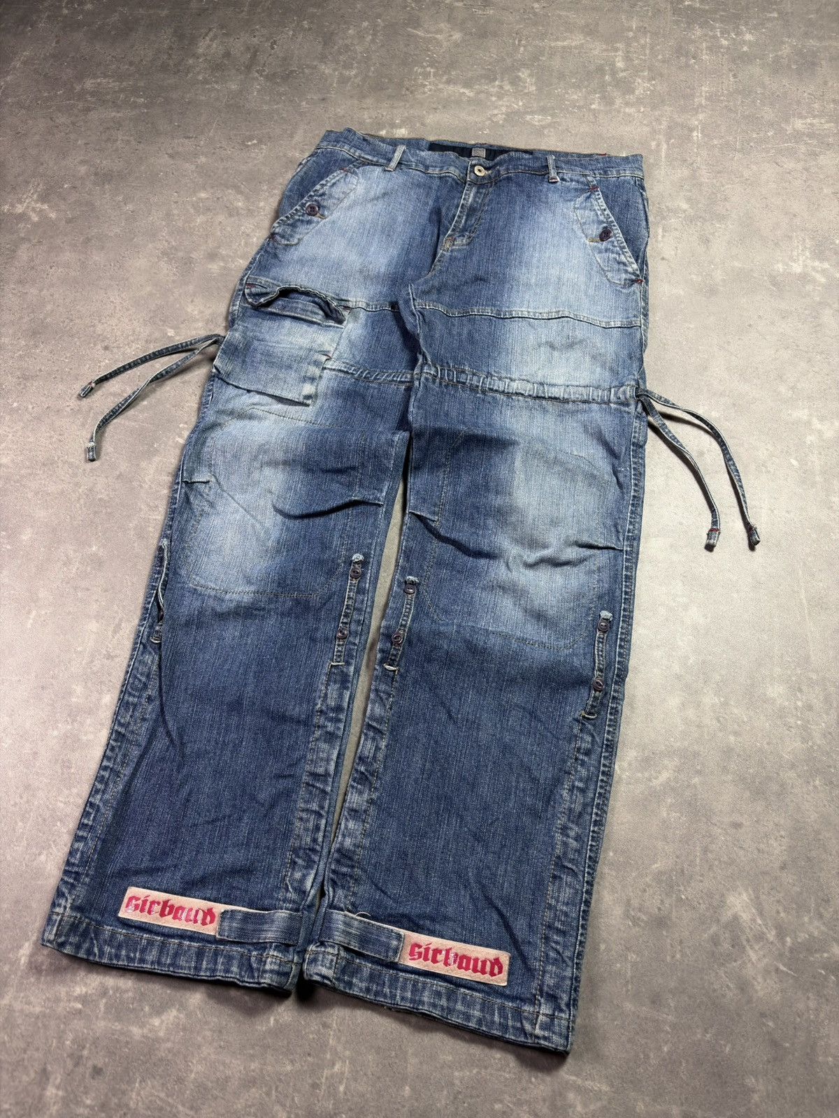 Marithe + Francois Girbaud 00s Marithe + Francois Girbaud Logo Bondage Straps Denim 32 Size US 32 / EU 48 - 8 Thumbnail