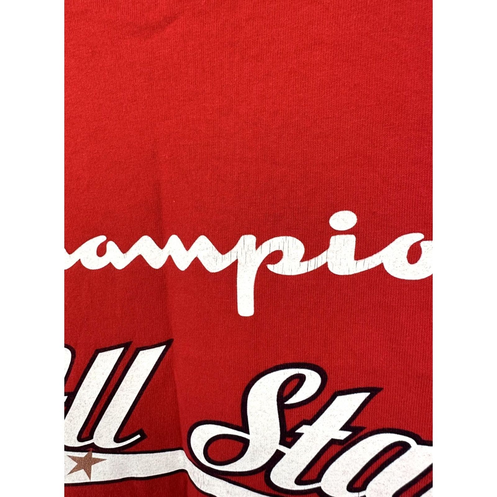 Champion Champion All Star Mens Tank Top T-Shirt Sleeveless Tee Jersey Trikot Size M Red Cotton Logo 100% Charted Regular Shirt Mens All Stars 90s Theme Size US M / EU 48-50 / 2 - 7 Thumbnail