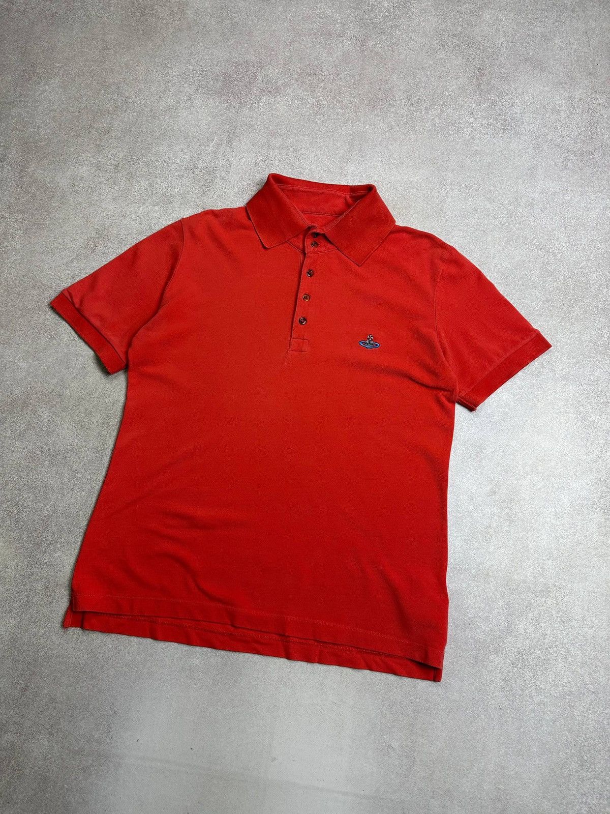 Vivienne Westwood Vintage Vivienne Westwood Orb Saturn Logo Polo Shirt L Size US L / EU 52-54 / 3 - 2 Thumbnail