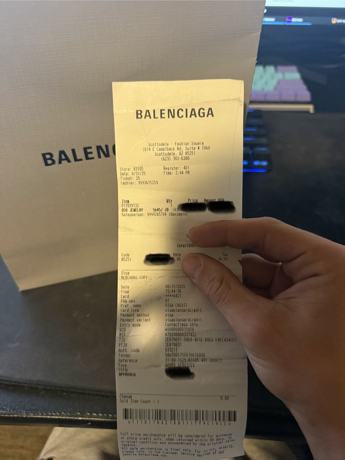 Balenciaga Balenciaga DIY Rinestone Spliced Bracelet Size ONE SIZE - 3 Thumbnail