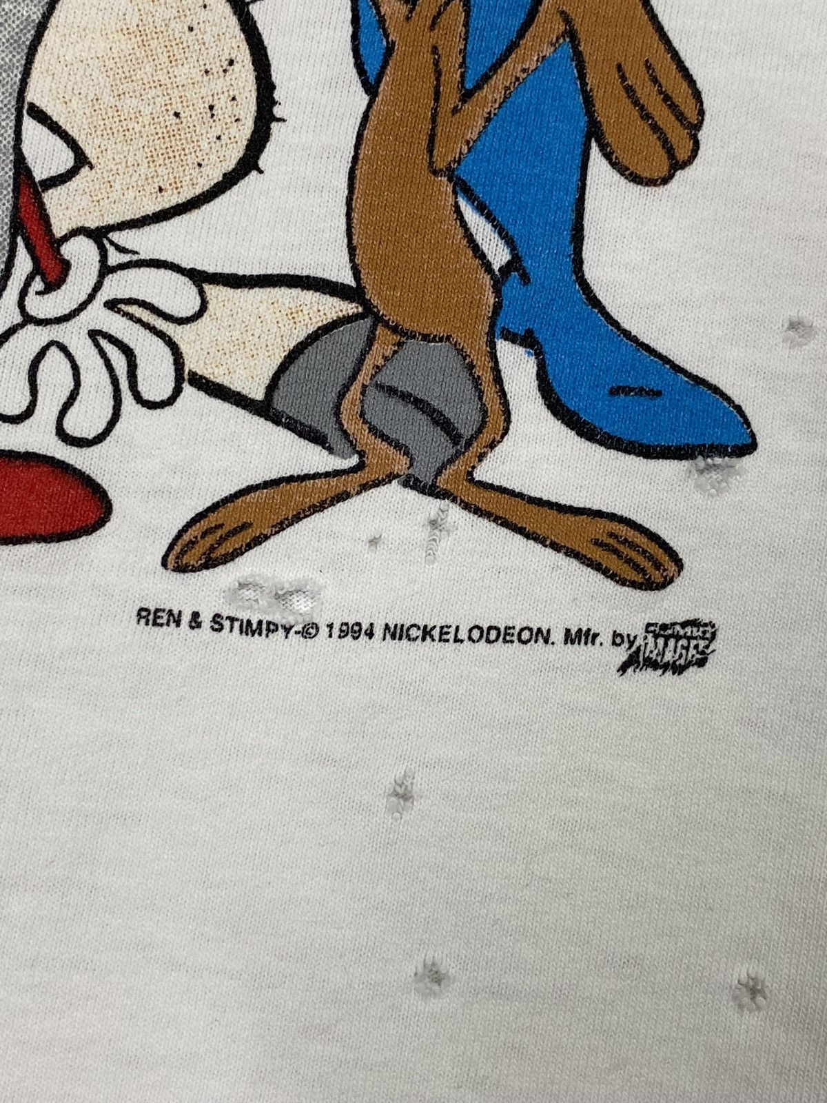 Vintage 90’s Vintage Ren & Stimpy Nickelodeon Tee Shirt Medium Size US M / EU 48-50 / 2 - 5 Thumbnail